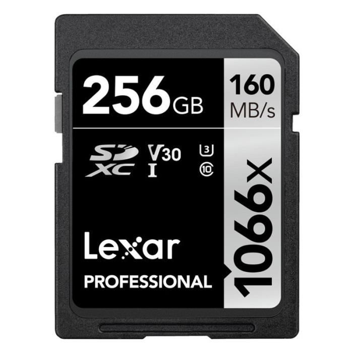 LEXAR Carte SD Professional 1066X 256Go 160Mo/s