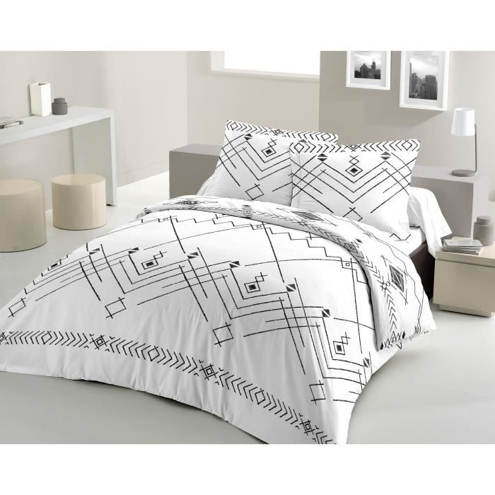 Duvetset 220x240 Cm HOME LINGE PASSION LOUXOR - Housse De Couette + 2