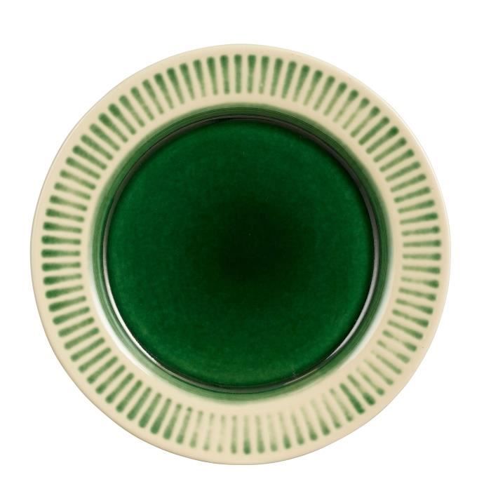 Assiette de diner Elice - Ø27 cm - Vert - Mica Decorations Assiette de diner Elice - Ø27 cm - Vert - Mica Decorations