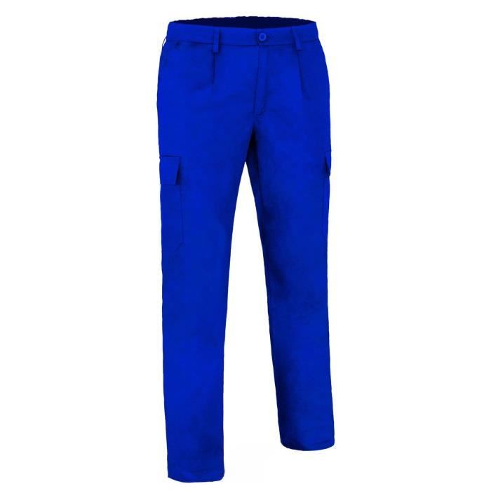 Pantalon de travail multipoches Homme RONDA bleu azur Bleu
