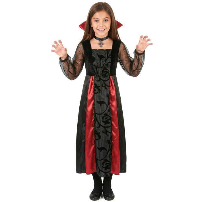 Déguisement - Déguisement Vampire satiné fille