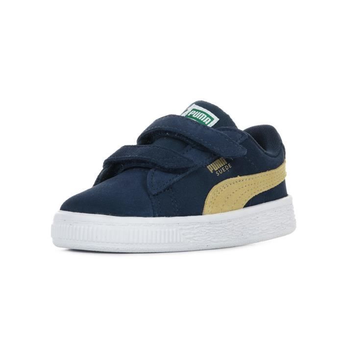 puma suede bleu beige