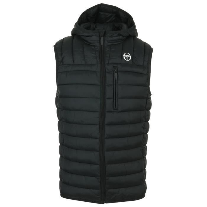 doudoune homme - sergio tacchini nessen jacket - sans manche - noir