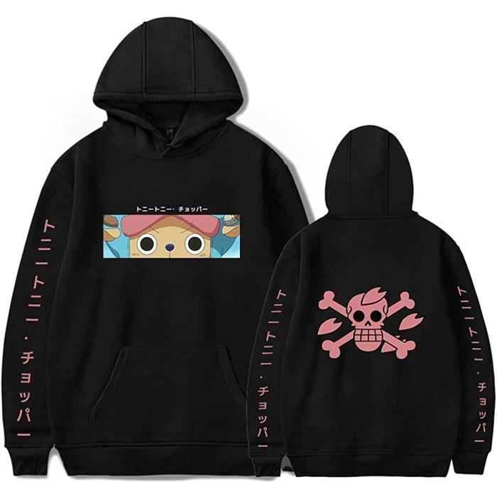 Sweat à Capuche One Piece Avec Visage De Chopper - Licence Officielle - Coupe Classique