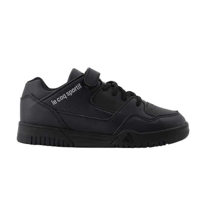 Baskets enfant LE COQ SPORTIF T1000 PS noir lacets lastiques