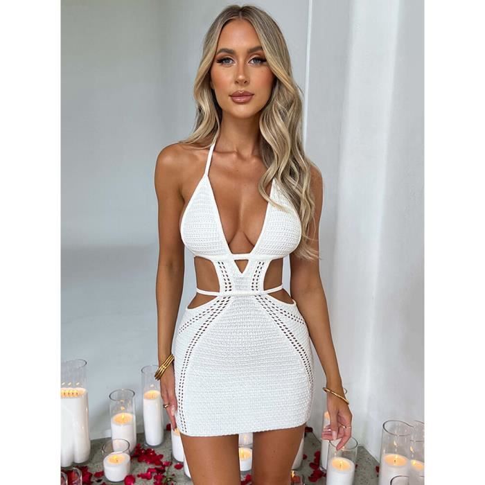 Robe dos nu moulante outlet