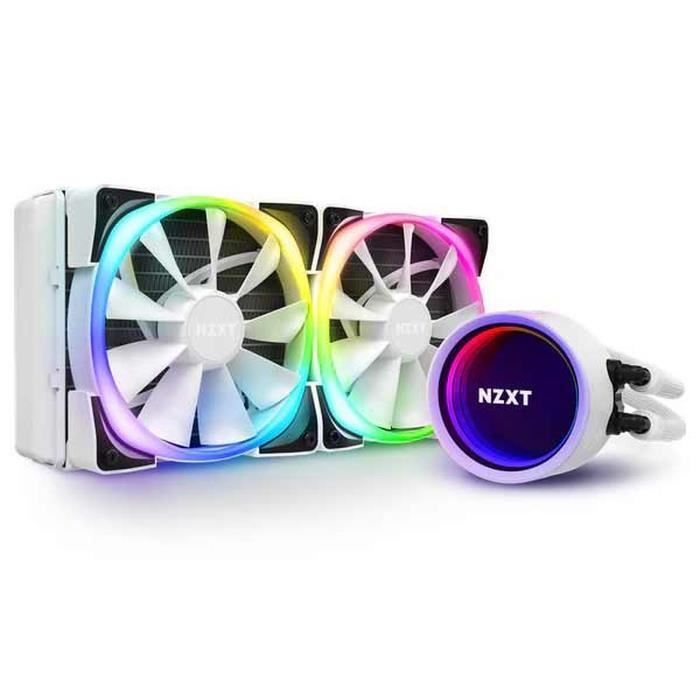 NZXT Kraken X53 RGB (blanc) - Kit de Watercooling tout-en-un 240mm pour processeur avec rétroéclairage RGB