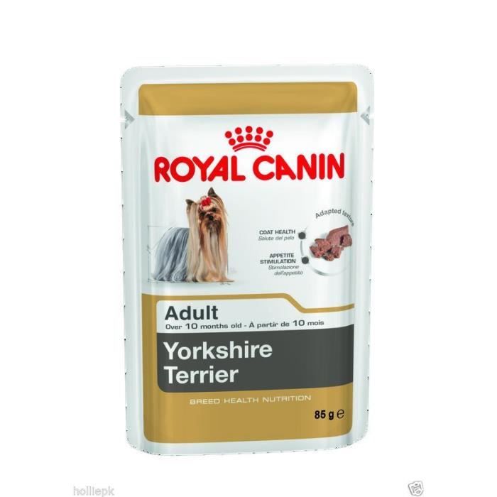 Nourriture humide - Royal Canin - Yorkshire Adulte - 12 sachets - 85g - Aliment complet