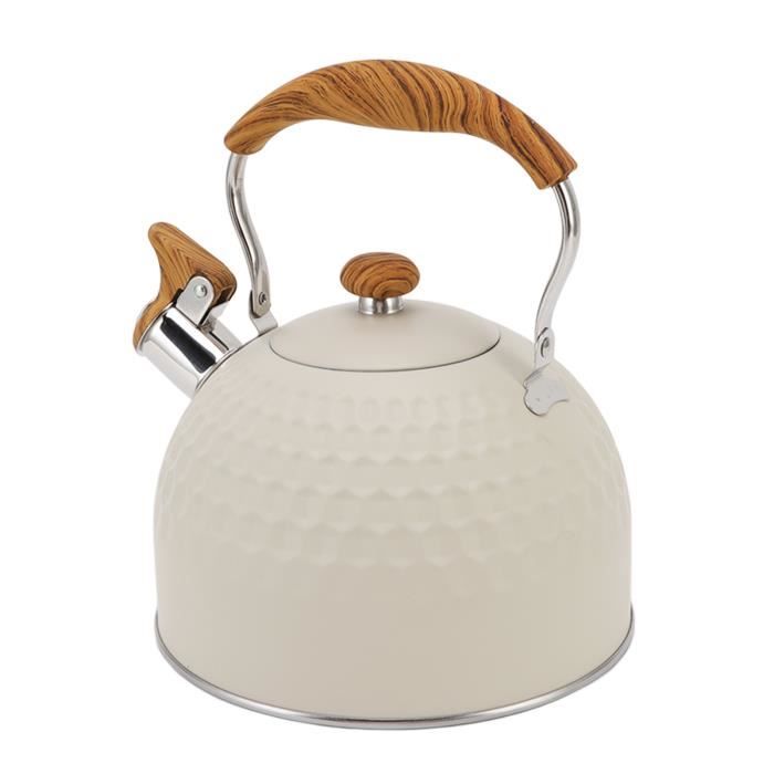 Théière Camping Violet CALLARON Bouilloire Sifflante 2 L Acier Inoxydable Violet – Poignée Ergonomique, Pour Camping, Pique-Nique, Cuisine Extérieure