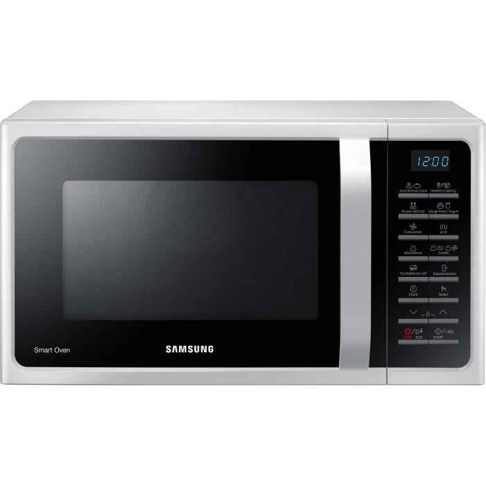 Samsung Mc28h5015cw Micro Ondes Combine 28l Blanc Cdiscount Electromenager