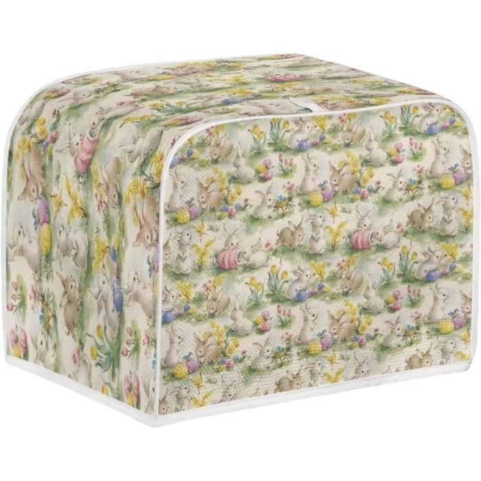 Housse Décorative Pour Four Grille-Pain Taille L (57x47x33 Cm) - Tissu Polyester, Motif Étoile De Mer - Avec Poignée Et Poche