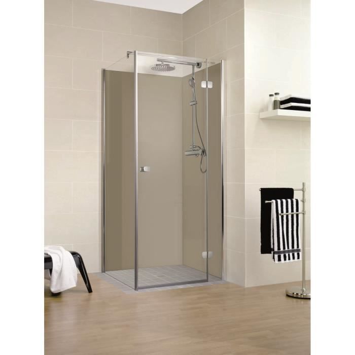 Lot De 2 Panneaux Muraux Profiles Decodesign Couleur Taupe A