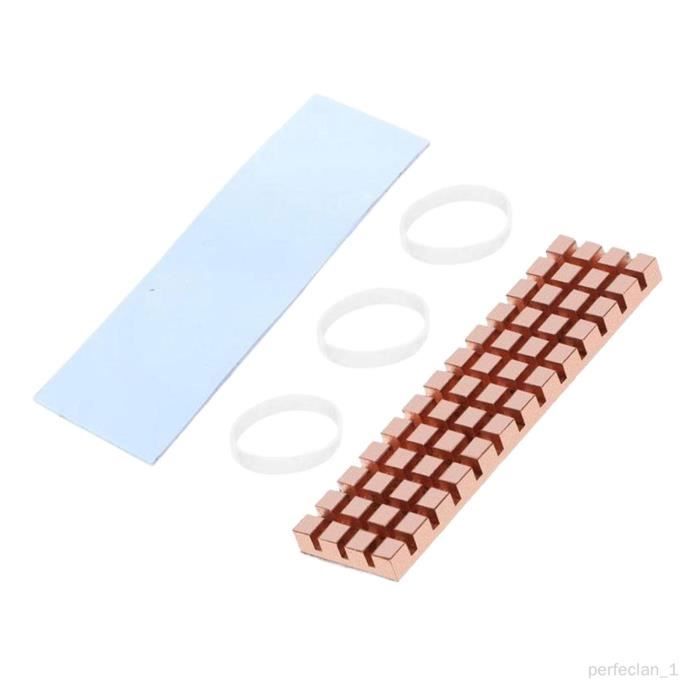 Dissipateur Thermique En Aluminium Pour SSD M.2 2242 - Réduction De 10 à 20°C, Avec Pads Thermiques