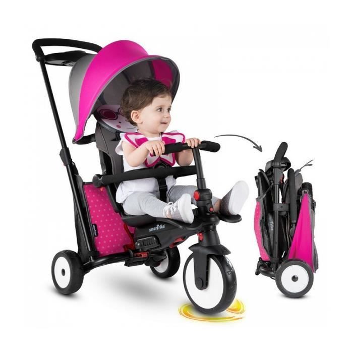 Smartrike Trike Evolutif Pliable STR5 noir/rose Référence 5053000