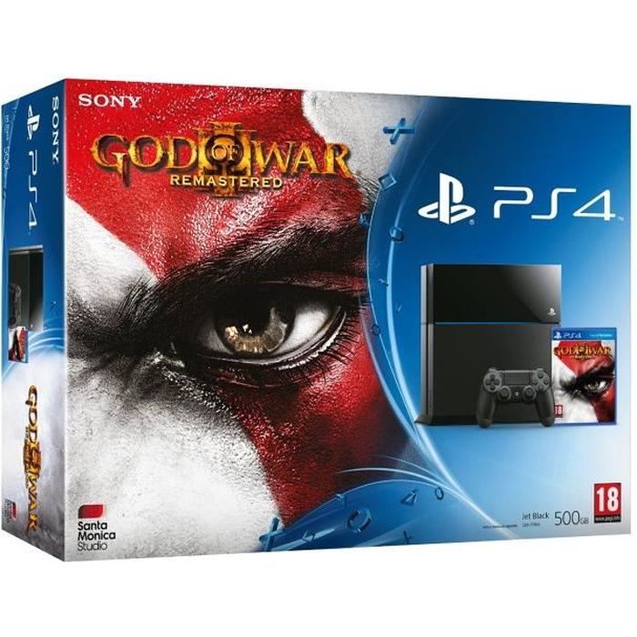 Console de salon - Playstation - PS4 - 500 Go - Bundle - God of War III 3 Remastered 