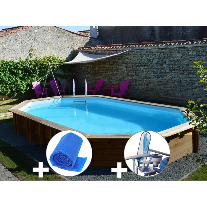 Kit Piscine Bois Sunbay Safran 6 37 X 4 12 X 1 33 M Bache A Bulles Kit D Entretien Achat Vente Piscine Kit Piscine Bois Sunbay Cdiscount