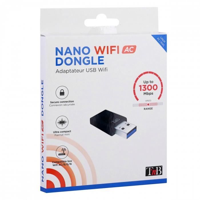 T Nb Adaptateur Wi-Fi - ADWF1300ACN - 1300 Mbps - USB