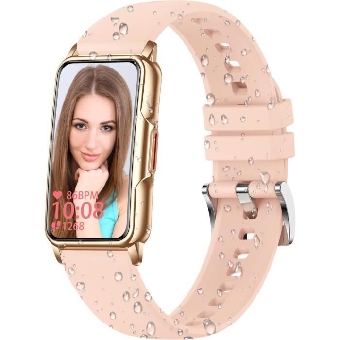 Montre Connectée Femme Sport, Montre Intelligente Etanche Ip68 Montre Cardio Avec