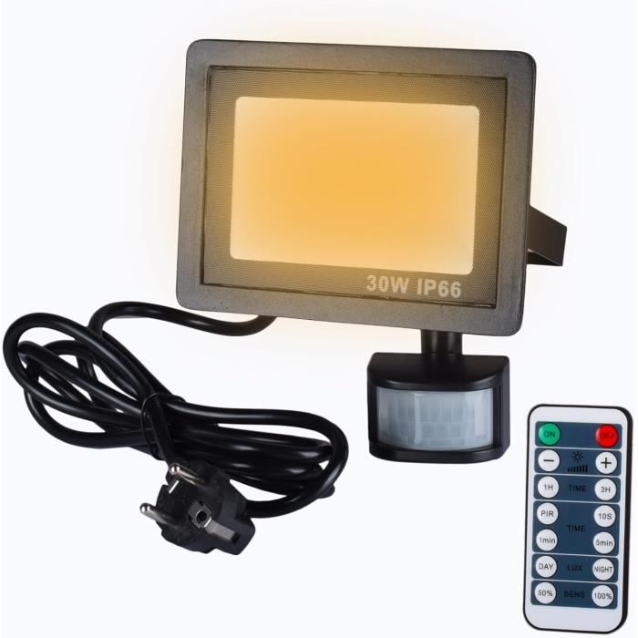 Projecteur LED Extérieur Avec Détecteur De Mouvement - Dimmable, Télécommande, IP66, 50W-150W