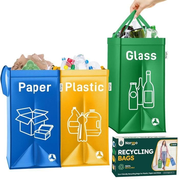 Poubelle De Tri Pack Sacs Tri Sélectif 40L Pour Papier