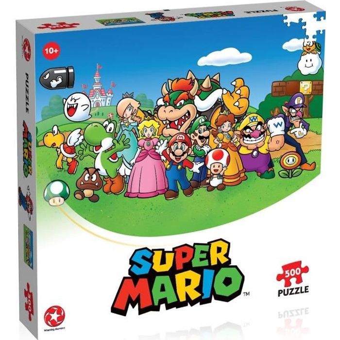 super mario and friends puzzle 500 pièces