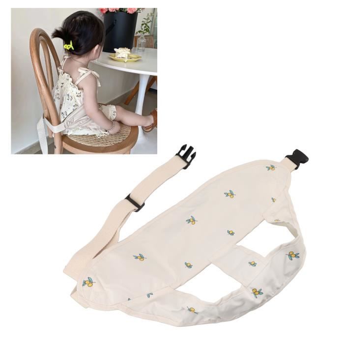 Sangle de sécurité pour chaise de bébé Zerodis - Harnais de sécurité de Chaise Haute - Blanc Sangle de sécurité pour chaise de bébé Zerodis - Harnais de sécurité de Chaise Haute - Blanc