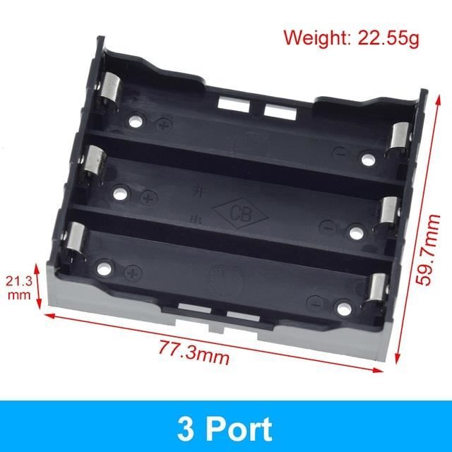 Boîtier Batterie USB 18650 Sans Soudure - Power Bank Portable - Entrée/sortie 5V 1A - Pour Téléphone, Tablette - 12