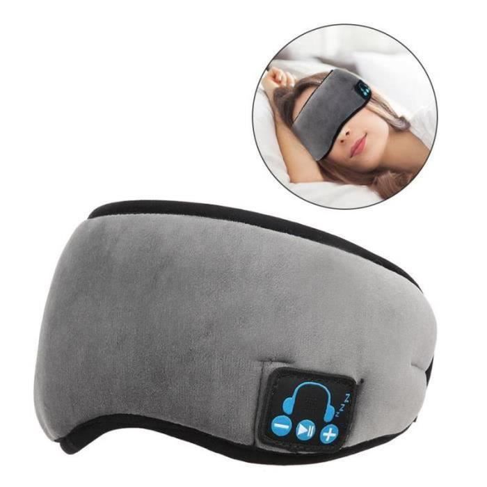 MUSICOZY Casque De Sommeil Bluetooth Sans Fil Avec Masque Pour Les Yeux, étanchéité IPX6, Pour Les Personnes Dormant Sur Le Côté, L'entraînement, La Course, L'insomnie, Les Voyages, Le Yoga, Le