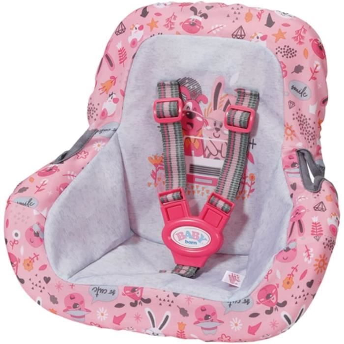 Baby Born Siège Auto Bébé Pour Poupée De 36 Et 43 Cm Rose - Zapf Creation