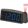 Radio-réveil FM avec projection de l'heure et prise USB pour recharge - AKAI-1
