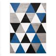 TAO SCANDI Tapis de salon - 120 x 170 cm - Polypropylène - Bleu-1