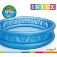Piscine gonflable ronde Soft Side Pool pour enfant et famille - INTEX - 188x46cm - Capacité 666L - Bleu-1