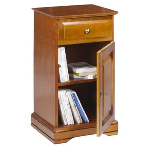 Petit meuble de rangement en bois finition gris clair BATH | Tables de