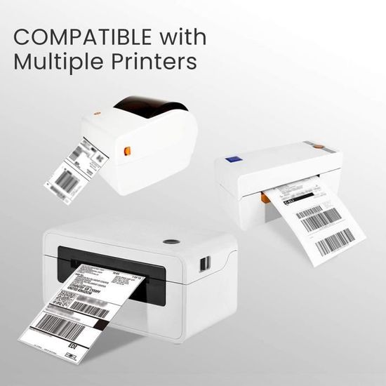 500 labels Étiquettes thermiques blanches (6 par 4) 100 mm x 150 mm  Compatible pour tour les imprimante - Cdiscount Beaux-Arts et Loisirs  créatifs