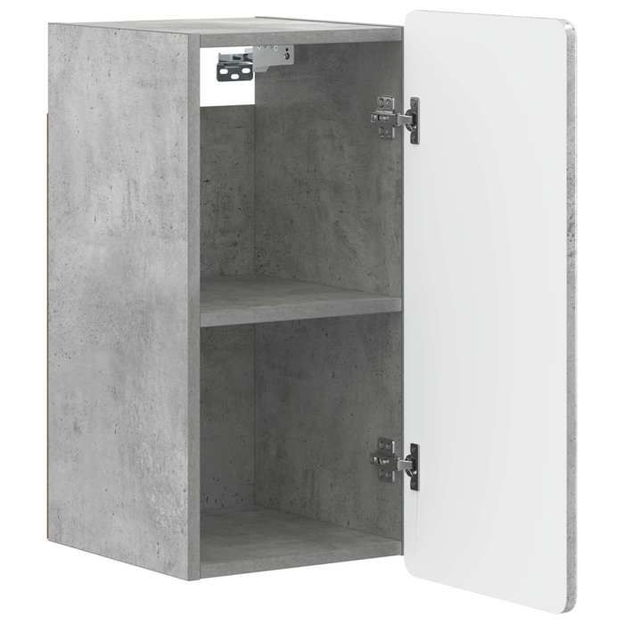 Gris Armoire murale de salle de bain ZWOLLE Gris béton(VIDAXL)_37031 ...