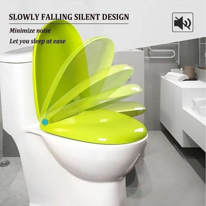 WOLTU Abattant WC Antibact rien Couvercle WC Soft Close. Si ge de