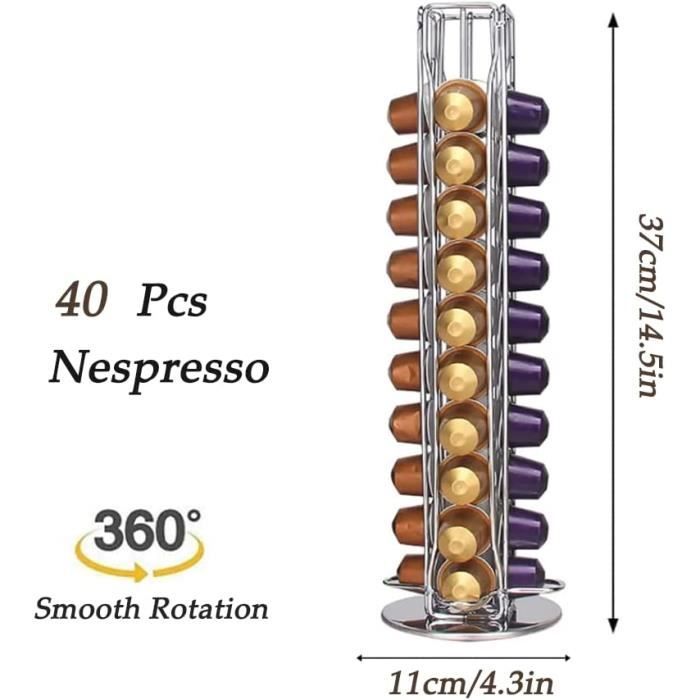 Lot 10X Support Dosettes Café Capsule Nespresso métal 38cm Rangement