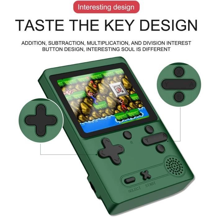 Console de jeu portable rétro classique mini machine de jeu Sup Port Vidéo 168 d