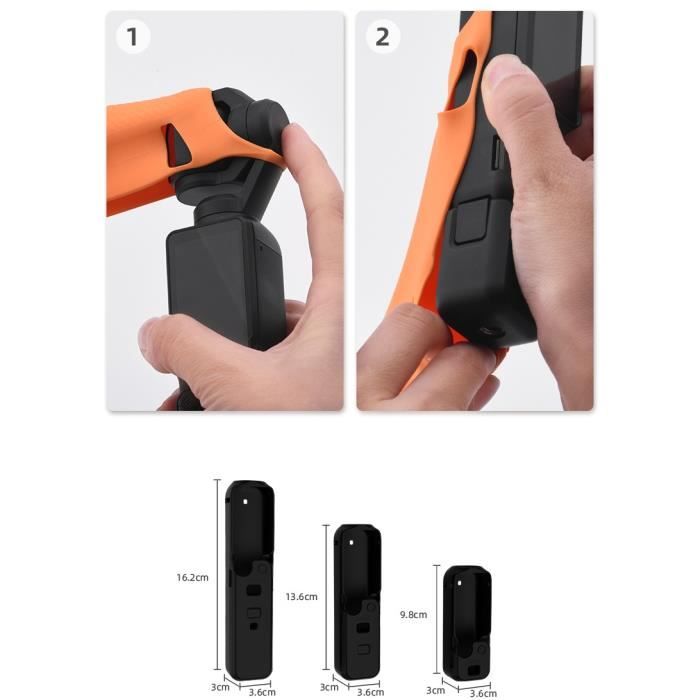 Housse Transport Camera Étui De Rangement DJI Osmo Pocket 3 LICHIFIT - Avec Housse Et Poignée Filetée - Protection Max Sac Transport Velours