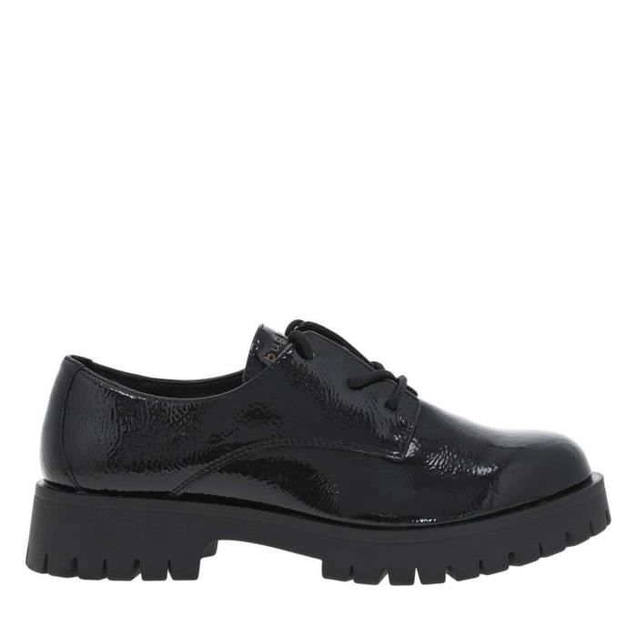 Derbies vernies MARQUE Coupe Richelieu Lacets ronds Femme Noires vernies Cdiscount Chaussures