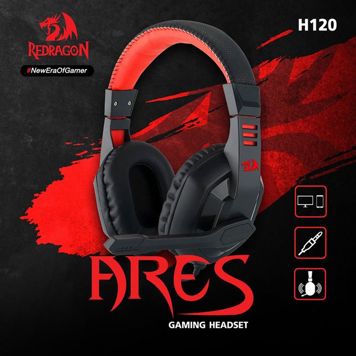 Casque Gamer Redragon ARES (H120) avec micro intégré ultra