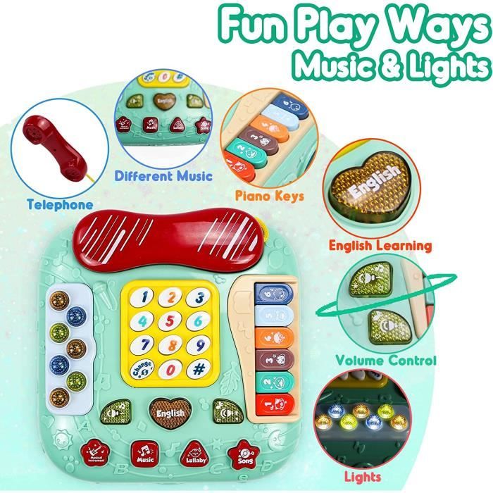 Poupon XT9F0 jouets pour 1 an, premiers jouets éducatifs pour garçons de 2  ans, jouets d'enfant en bas âge, jouets d'activité, jouet - Cdiscount Jeux  - Jouets
