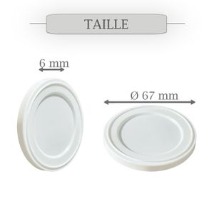 Couvercles Pour Pots De Yaourt SEB 53 Mm - Lot De 12 Capsules