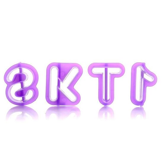 Emporte-pièce en forme de lettres de l'alphabet pour fondant, gâteau, biscuit, biscuit, outil de pâtisserie Emporte-pièce en forme de lettres de l'alphabet pour fondant, gâteau, biscuit, biscuit, outil de pâtisserie