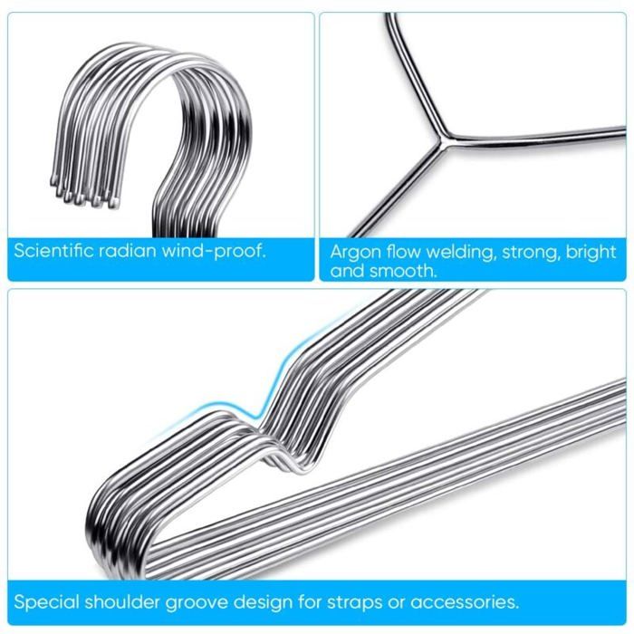 Lot De 2 Cintres En Spirale Acier Inoxydable - Séchage Couvertures Draps Économiseur D'Espace