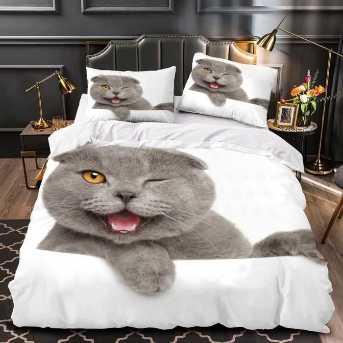 Housses De Couettes 200X200 Cm Loup Animal Housse Couette Ado Avec  Fermeture Éclair Avec Deux Taies D'Oreiller 65X65 Cm Paru[t33167] -  Cdiscount Maison