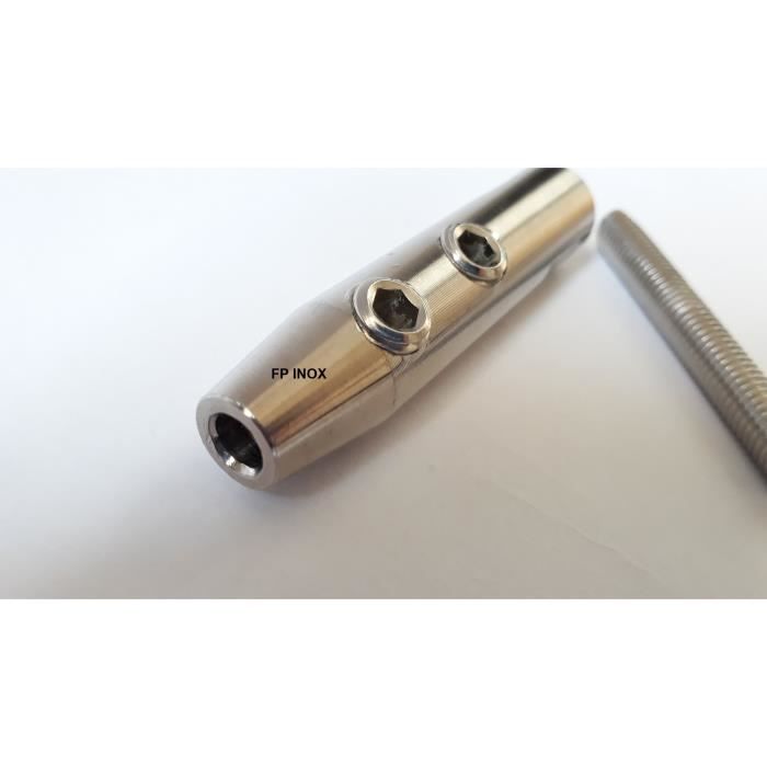 Tendeur inox câble 6 mm - Droite - ERMINOX