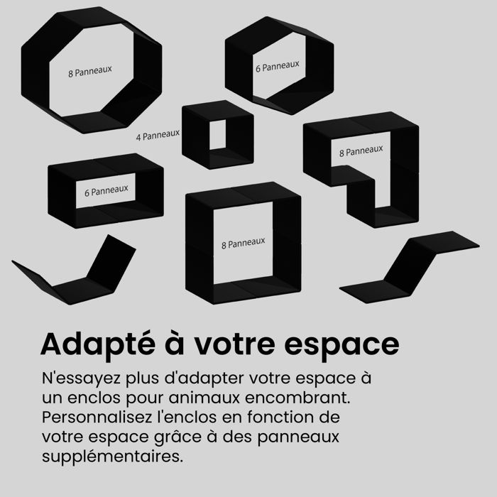 Iris Ohyama, Panneaux pour Parc à chiot, clips pour montage