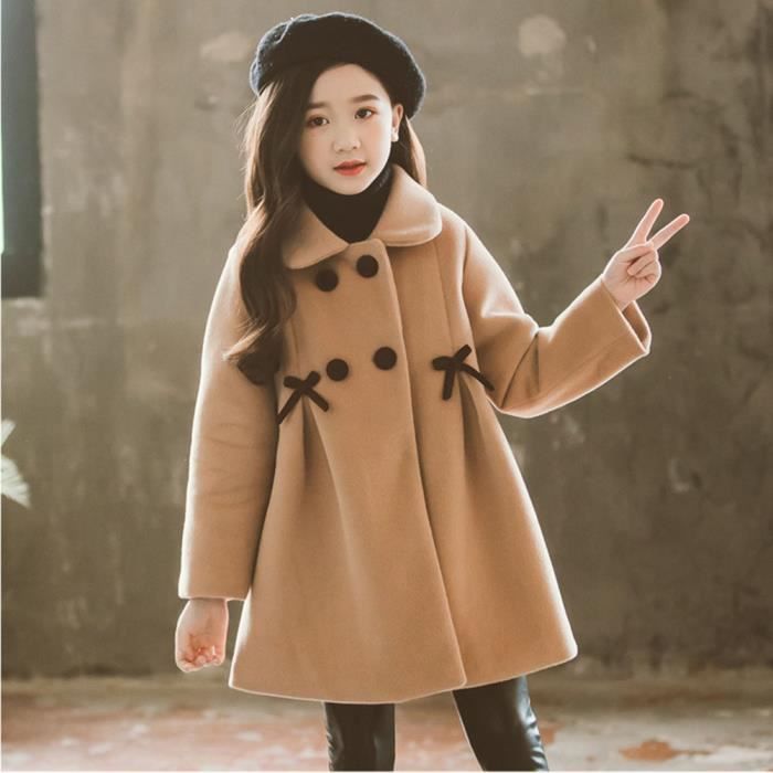 Manteau sales kaki fille