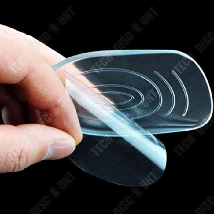 TD Coussinet de talon en gel transparent doux pour hommes et
